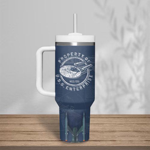 Star Trek Property Of U.S.S. Enterprise Customized Stanley Tumbler