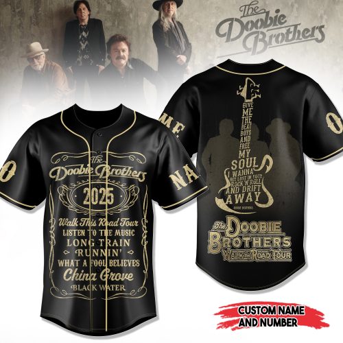 The Doobie Brothers Walk This Road Tour 2025 Baseball Jersey