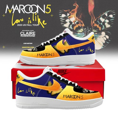 Maroon 5 Love Is Like 2025 Us Fall Tour Special Air Force 1 Sneakers