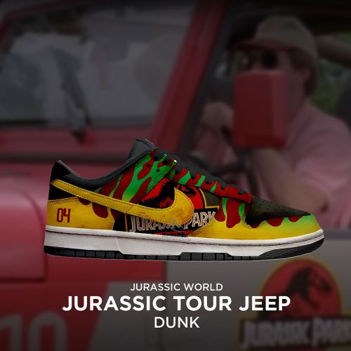 Jurassic Park Tour Jeep Premium Dunk Shoes