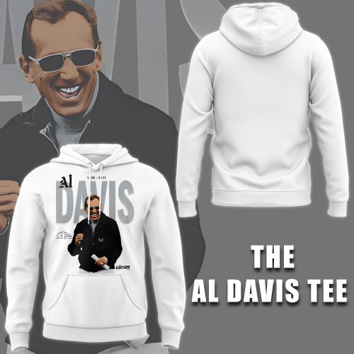 Las Vegas Raiders “The AL Davis Tee” 2025 Hoodie – White