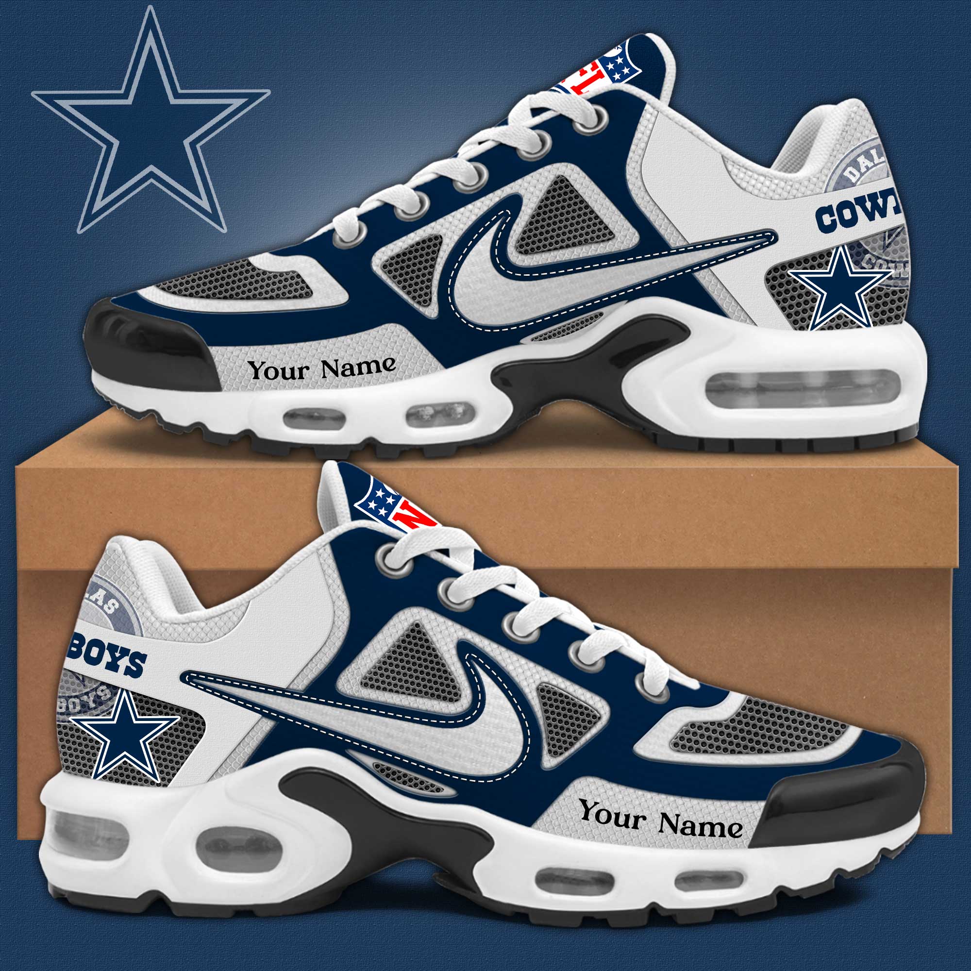 Dallas Cowboys NFL 2025 Air Max Sport Shoes Dallas Cowboys NFL 2025 Air Max Sport Shoes