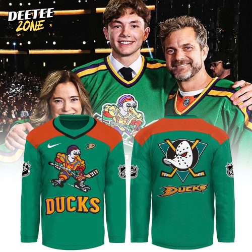 Anaheim Ducks Quack Attack Retro Edition Green Hockey Jersey