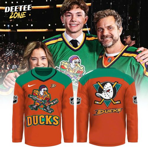 Anaheim Ducks Quack Attack Retro Edition Orange Hockey Jersey