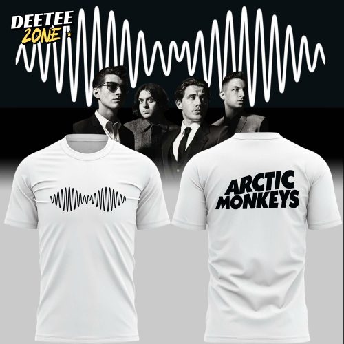 Arctic Monkeys Oscilloscope Logo Tee – White