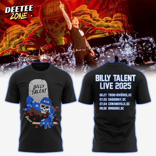 Billy Talent In Quebec Canada Tour 2025 T-Shirt