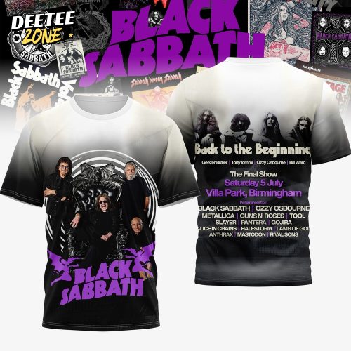 Black Sabbath Band New 2025 T-shirt