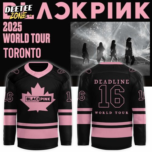 Blackpink 2025 World Tour Toronto Canada Special Edition Hockey Jersey