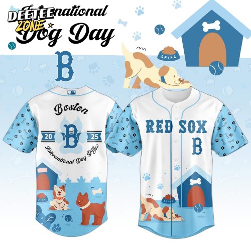 Boston Red Sox x Dog Day 2025 Special Jersey – Sky Blue