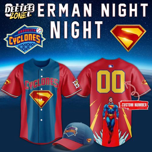 Brooklyn Cyclones x Superman Night Baseball Jersey 2025