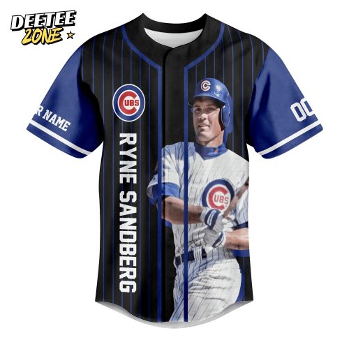 Chicago Cubs Ryne Sandberg Forever In Our Heart Baseball Jersey