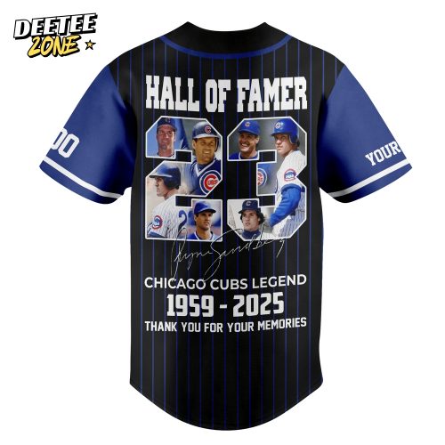 Chicago Cubs Ryne Sandberg Forever In Our Heart Baseball Jersey