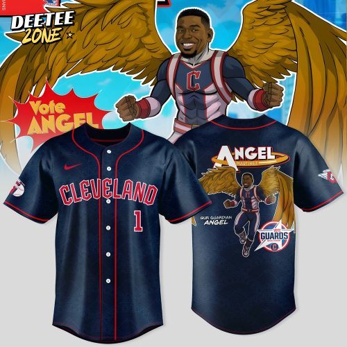 Cleveland Guardians x Guardian Power: All-Star Edition “Angel” Special Black Baseball Jersey