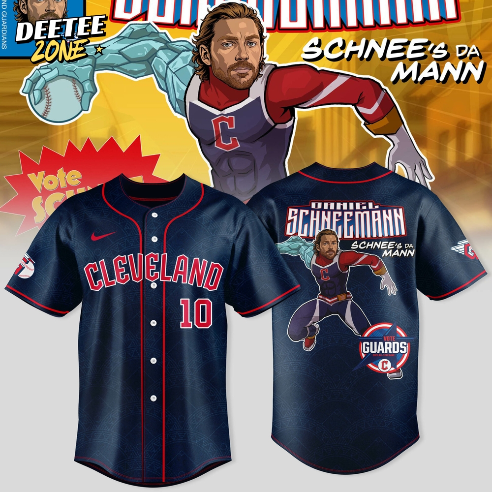 Cleveland Guardians x Guardian Power: All-Star Edition "Daniel Schneemann" Special Baseball Jersey Cleveland Guardians x Guardian Power: All-Star Edition "Daniel Schneemann" Special Baseball Jersey
