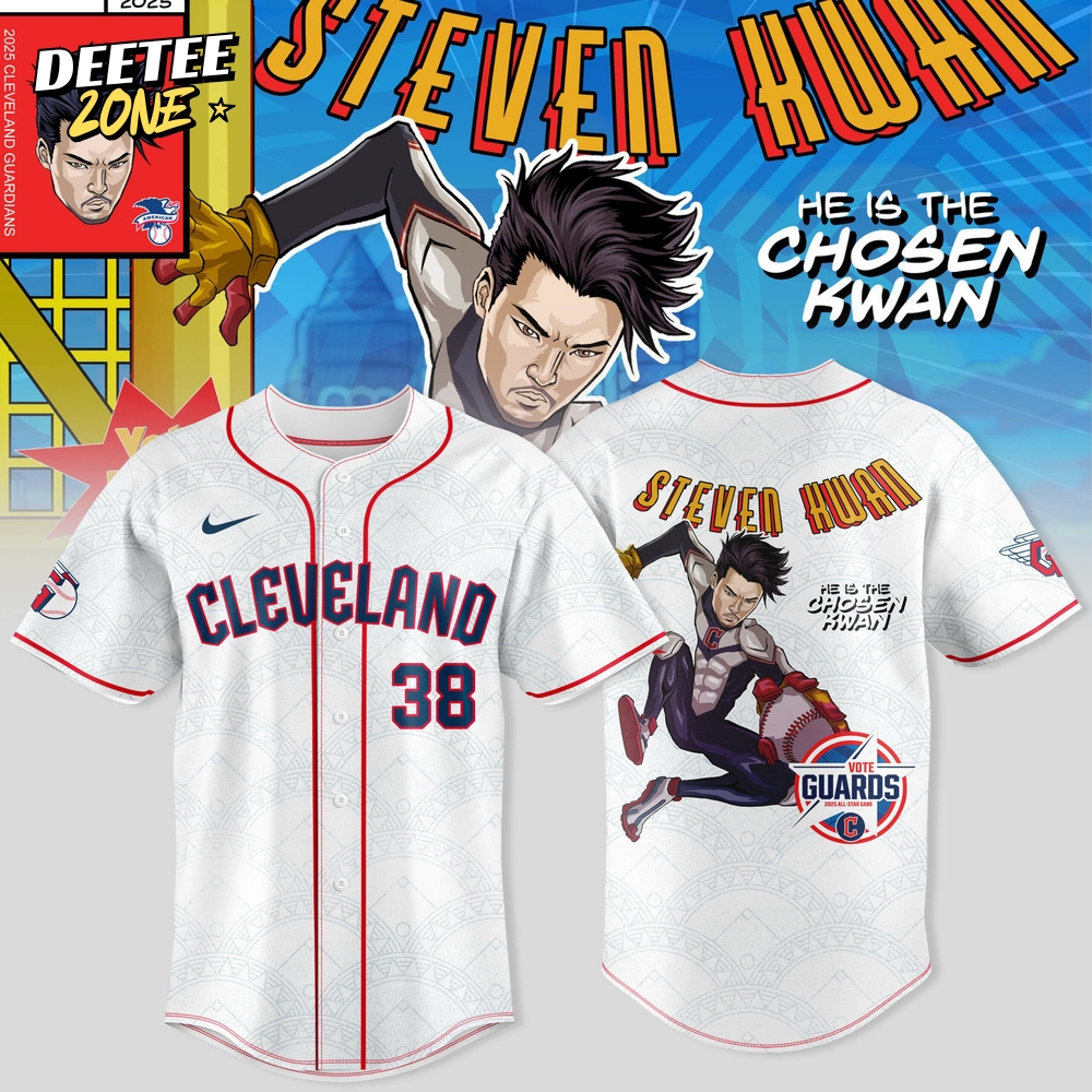 Cleveland Guardians x Guardian Power: All-Star Edition "Steven Kwan" Special White Baseball Jersey Cleveland Guardians x Guardian Power: All-Star Edition "Steven Kwan" Special White Baseball Jersey