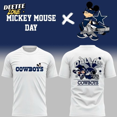 Dallas Cowboys x Mickey Mouse Day Special New T-Shirt -White