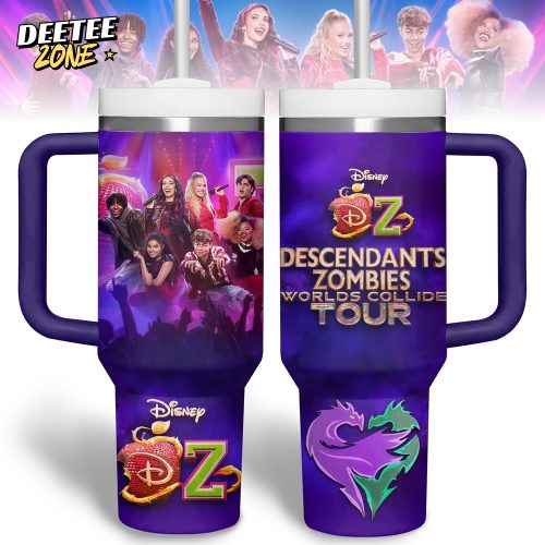 Descendants Zombies World Collide Tour Special Tumbler 40oz with Handle