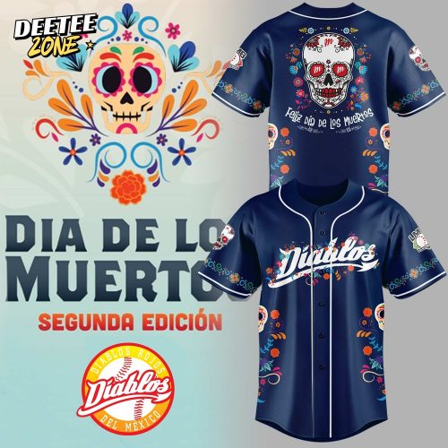Diablos Rojos del Mexico x Dia De Los Muertor 2025 Special Baseball Jersey