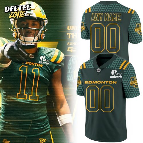 Edmonton Elks Special New Green Football Jersey