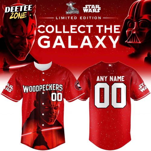 Fayetteville Woodpeckers x Star Wars Baseball Jersey 2025 – Darth Maul