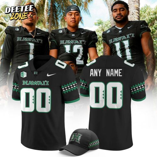 Hawaii Rainbow Warriors Special New Custom Football Jersey – Black