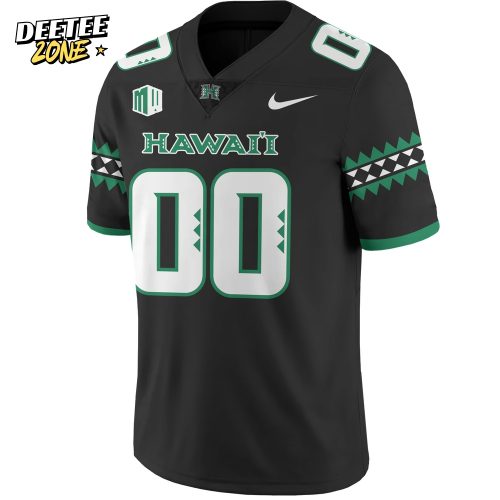 Hawaii Rainbow Warriors Special New Custom Football Jersey – Black