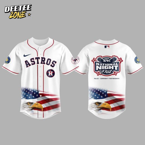 Houston Astros MLB 2025 National Night Out Baseball Jersey