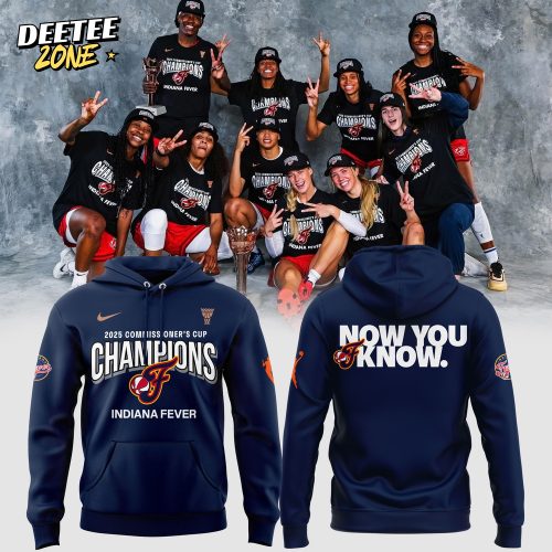 Indiana Fever 2025 WNBA Commissioner’s Cup Champions “Now You Know” Special Blue Hoodie