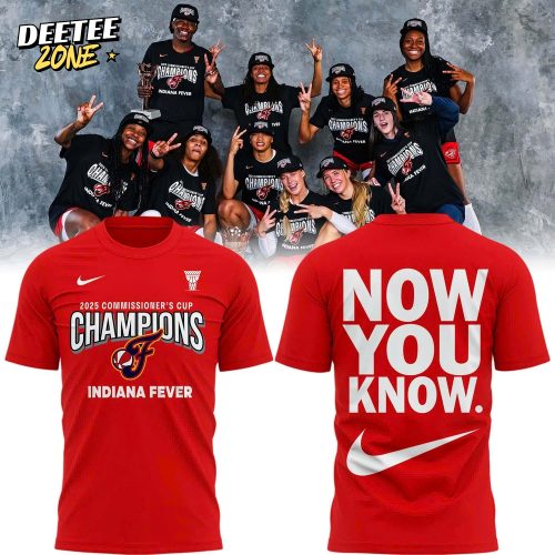 Indiana Fever 2025 WNBA Commissioner’s Cup Champions Special Edition Red T-Shirt