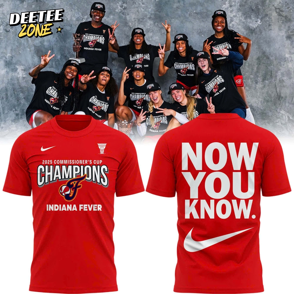 Indiana Fever 2025 WNBA Commissioner's Cup Champions Special Edition Red T-Shirt Indiana Fever 2025 WNBA Commissioner's Cup Champions Special Edition Red T-Shirt