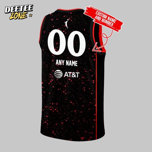 Indiana Fever Stranger Things Rebel Swingman Black Basketball Jersey