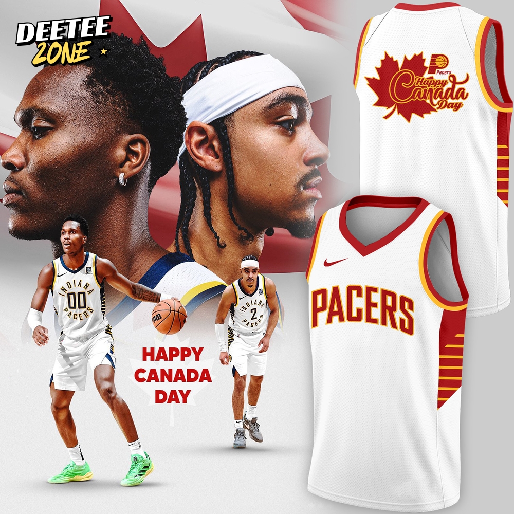 Indiana Pacers "Happy Canada Day" Limited Edition Basketball Jersey Indiana Pacers "Happy Canada Day" Limited Edition Basketball Jersey