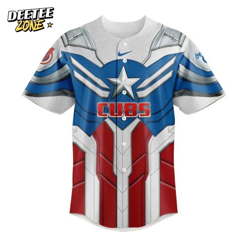 Iowa Cubs x Captain America Marvel Limited Edition Baseball Jersey