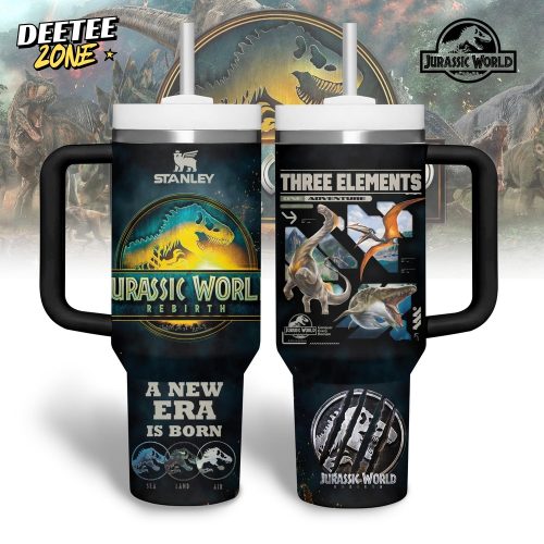 Jurassic World Rebirth A New Era Is Born 40oz Tumbler With Handle