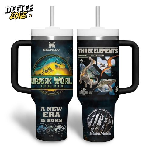 Jurassic World Rebirth A New Era Is Born 40oz Tumbler With Handle