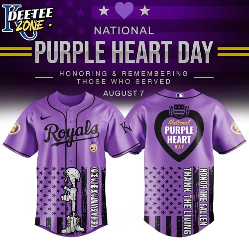 Kansas City Royals MLB National Purple Heart Day Jersey 2025