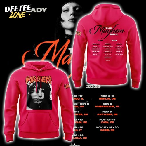 Lady Gaga The Mayhem Ball Tour 2025 Limited Edition Hoodie Set