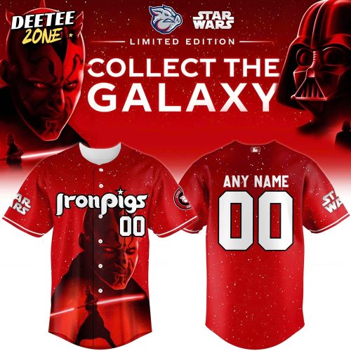Lehigh Valley IronPigs x Star Wars Baseball Jersey 2025 – Darth Maul