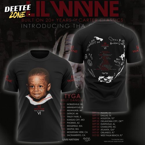 Lil Wayne Tha Carter VI Tour 2025 Special Tee – Black