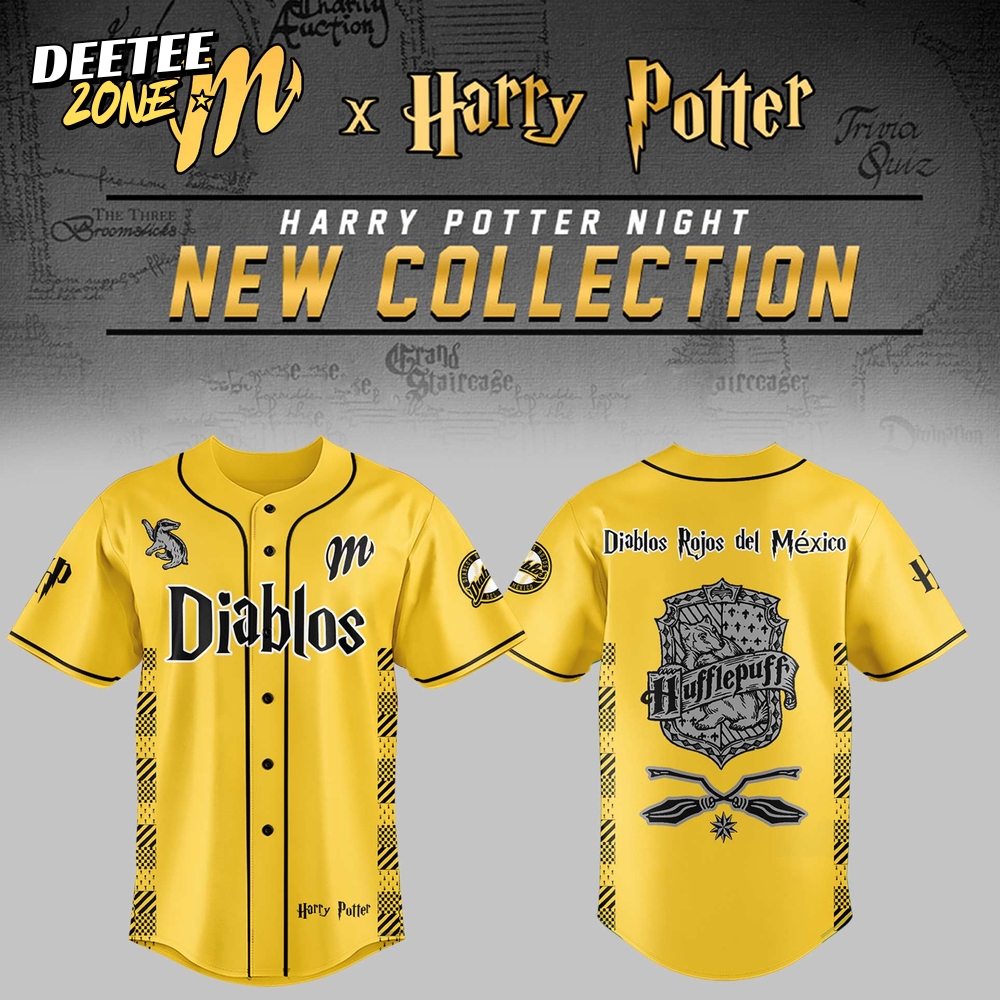 Limited Edition Diablos Rojos del México x Harry Potter Night Hufflepuff House Jersey Limited Edition Diablos Rojos del México x Harry Potter Night Hufflepuff House Jersey