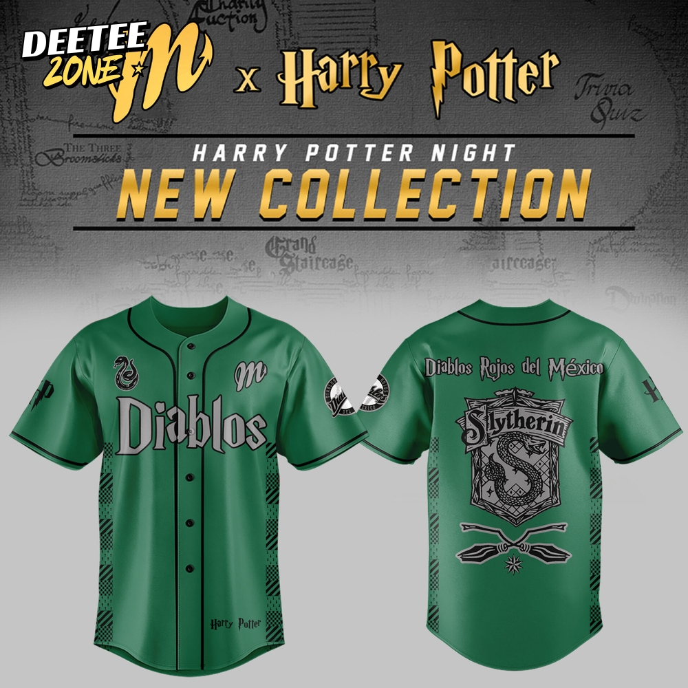 Limited Edition Diablos Rojos del México x Harry Potter Night Slytherin House Jersey Limited Edition Diablos Rojos del México x Harry Potter Night Slytherin House Jersey