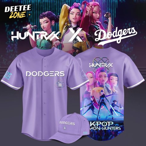 Los Angeles Dodgers x K-Pop Demon Hunters Movie Special Baseball Jersey – Purple