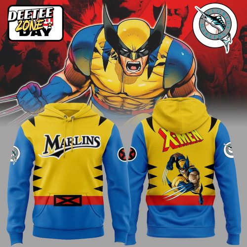 Miami Marlins x X-Men Wolverines Special Hoodie