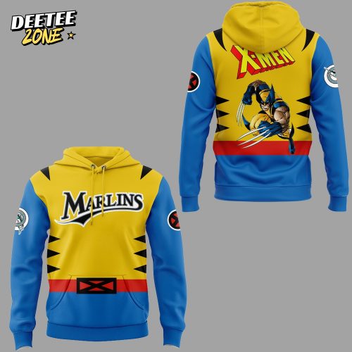 Miami Marlins x X-Men Wolverines Special Hoodie