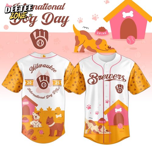 Milwaukee Brewers x Dog Day 2025 Special Jersey – Yellow