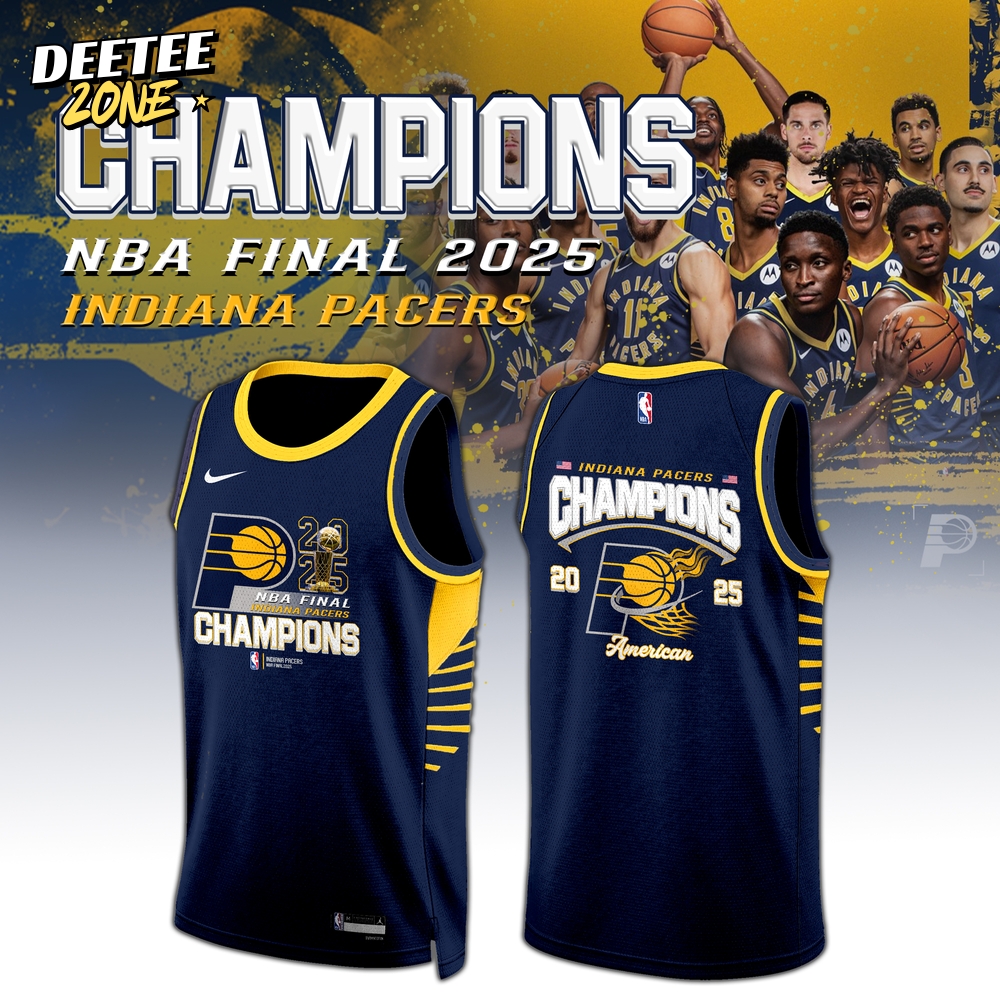 NBA Indiana Pacers Basketball Jersey 2025 Final Winners NBA Indiana Pacers Basketball Jersey 2025 Final Winners