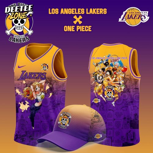 NBA Los Angeles Lakers Basketball Jersey Custom Nami One Piece