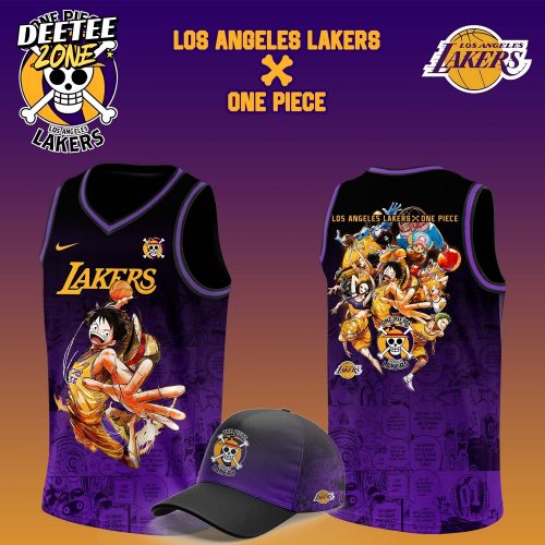 NBA Los Angeles Lakers Monkey D. Luffy One Piece Basketball Jersey