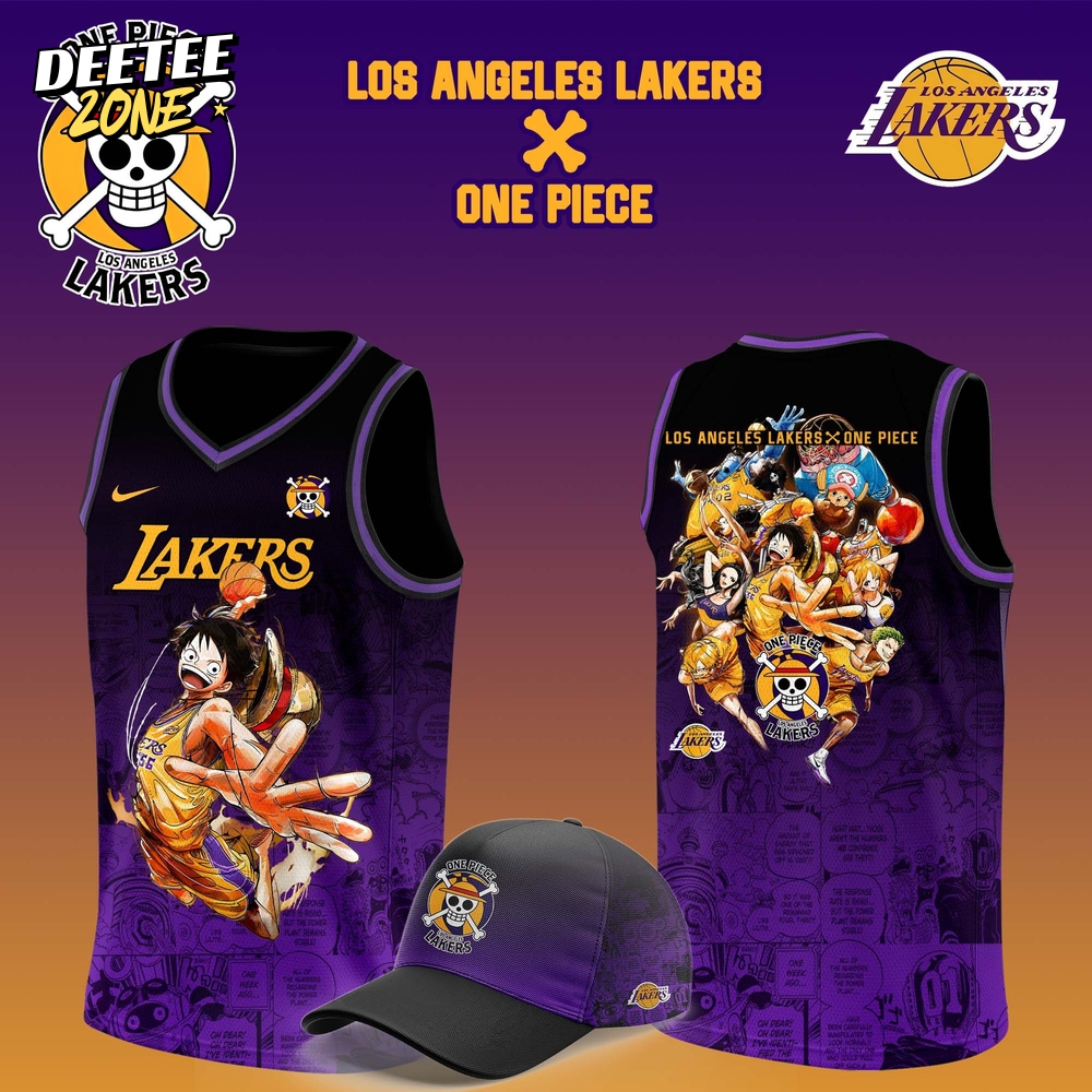 NBA Los Angeles Lakers Monkey D. Luffy One Piece Basketball Jersey NBA Los Angeles Lakers Monkey D. Luffy One Piece Basketball Jersey