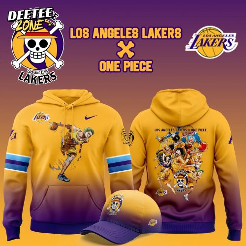 NBA Los Angeles Lakers Roronoa Zoro One Piece Hoodie Set Custom